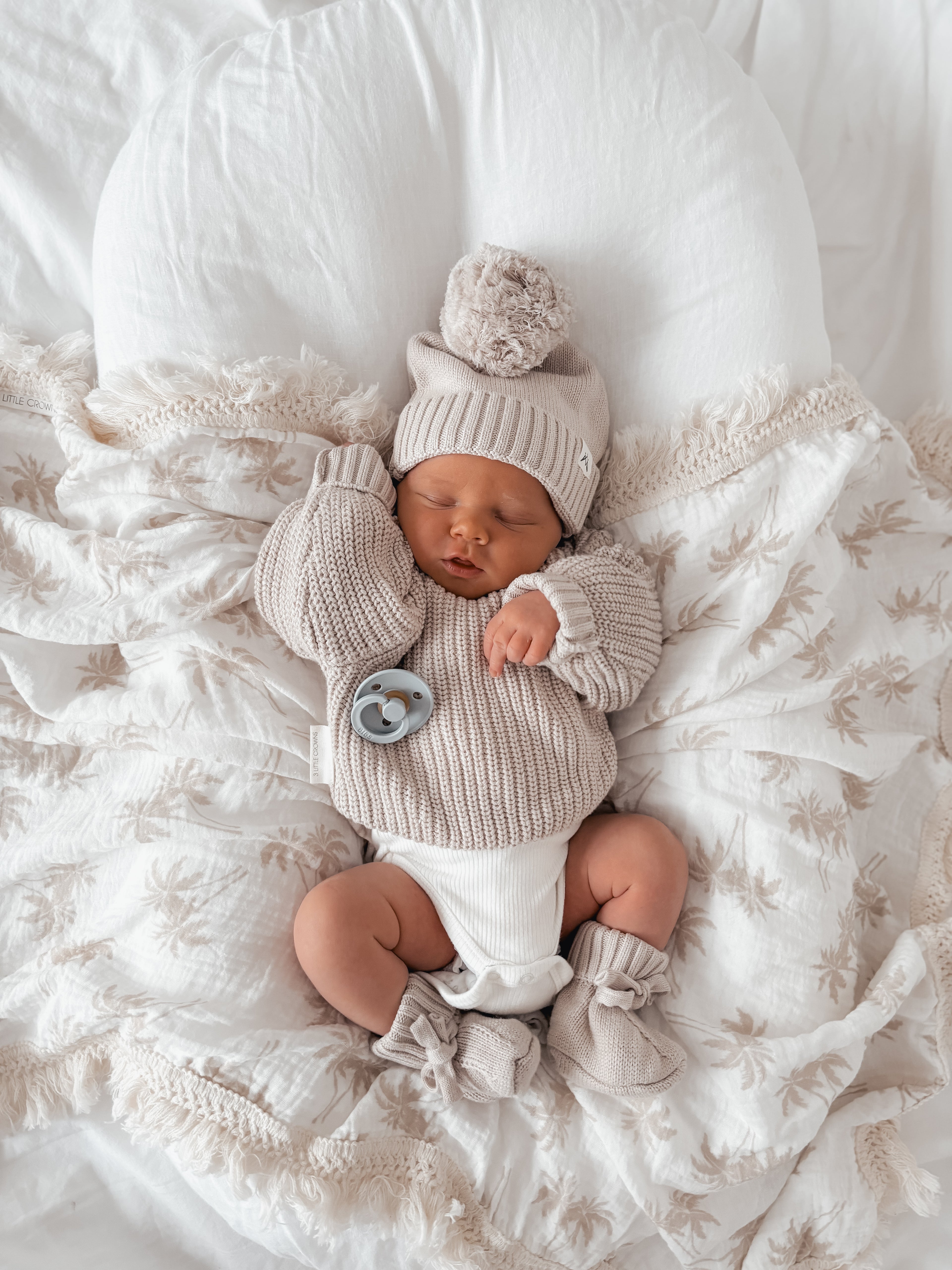 Chunky Knit Jumper - Mushroom