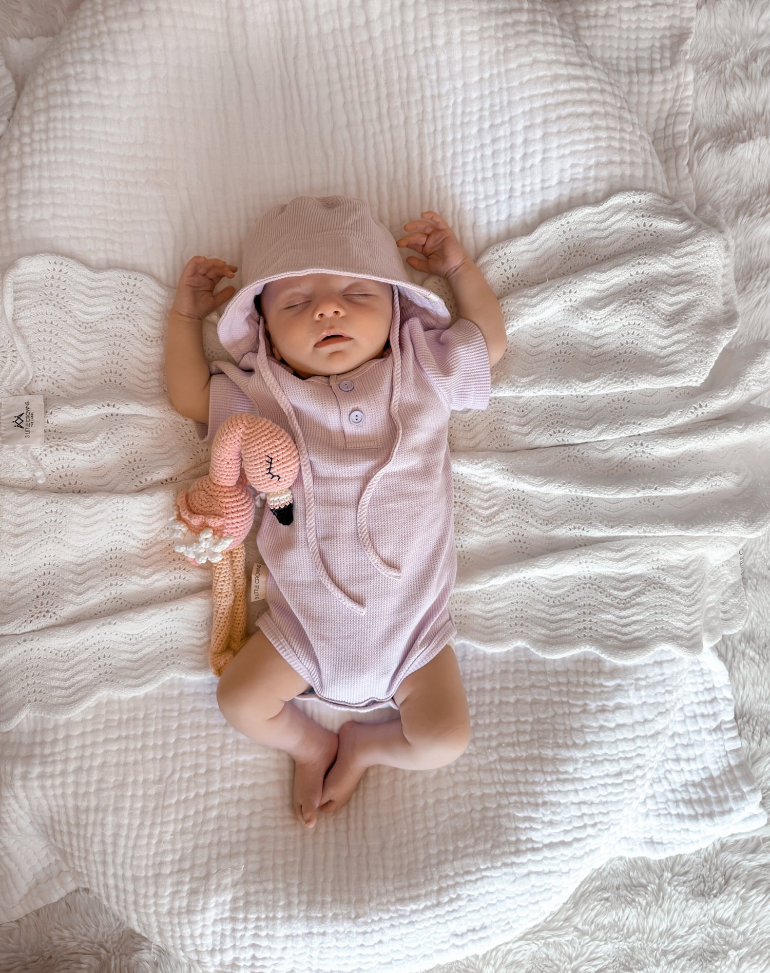 Summer Bodysuit & Sunhat - Lilac