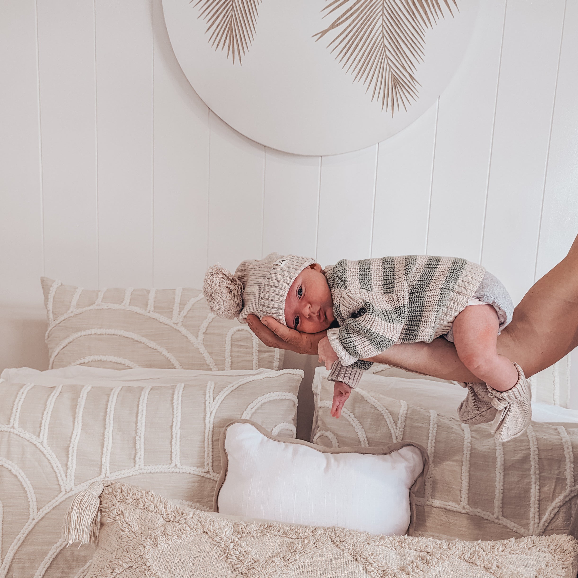 Knitted Beanie - Mushroom