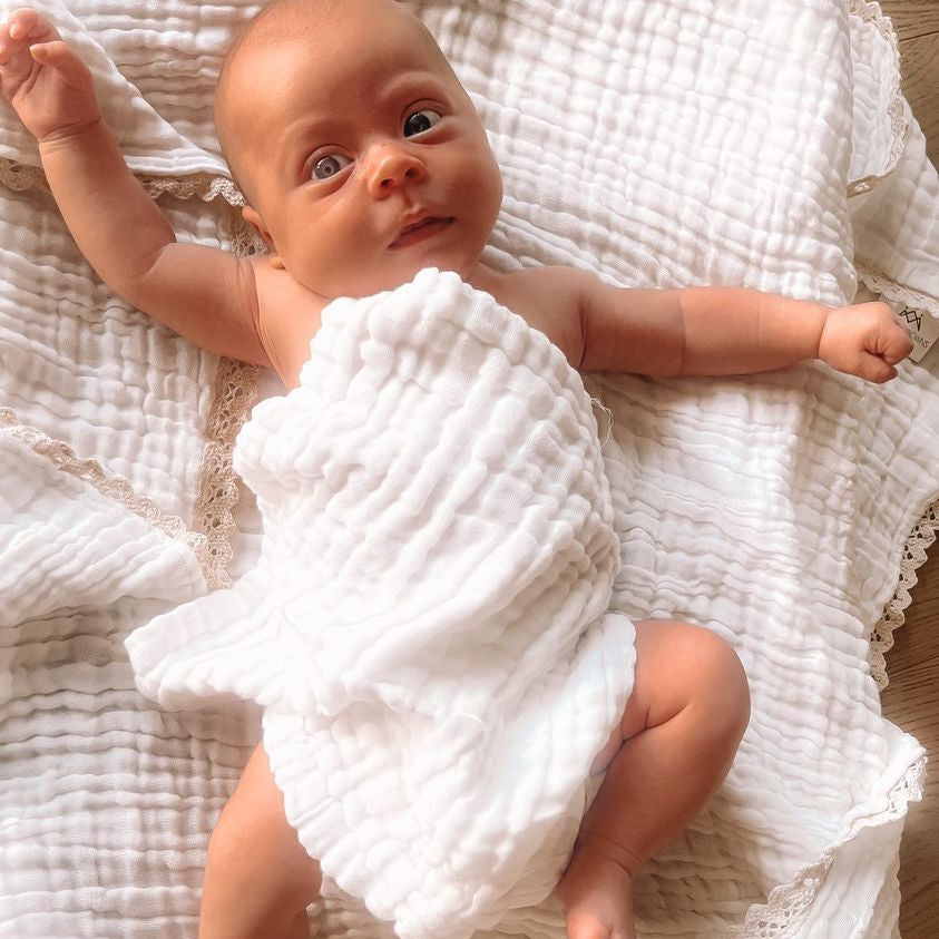 Organic Cotton Gauze Wash Burp Cloth Two Pack