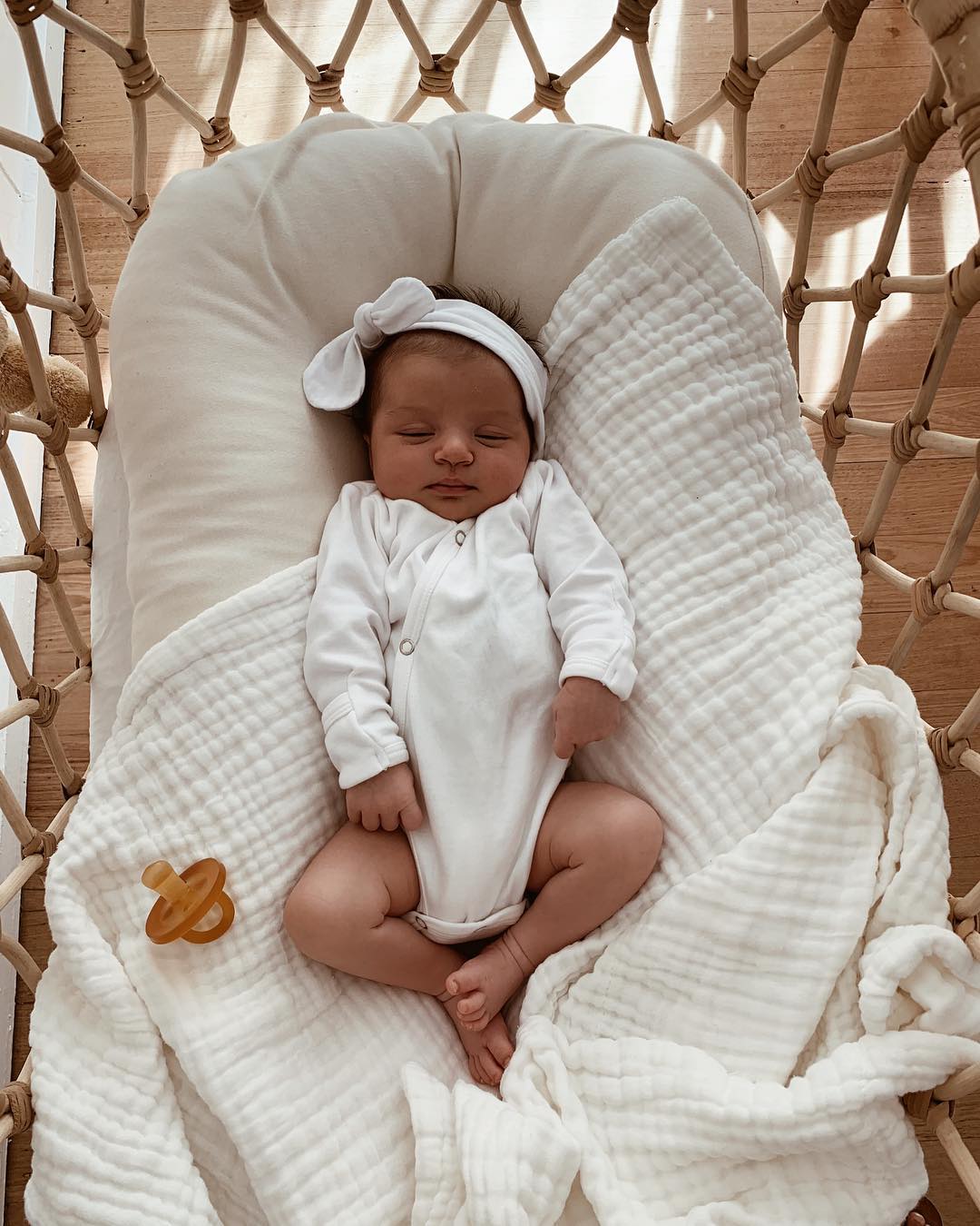 Organic Cotton Gauze Blanket White