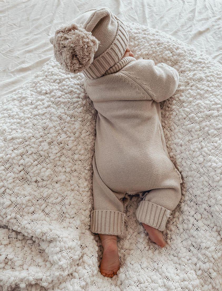 Knitted Romper Mushroom