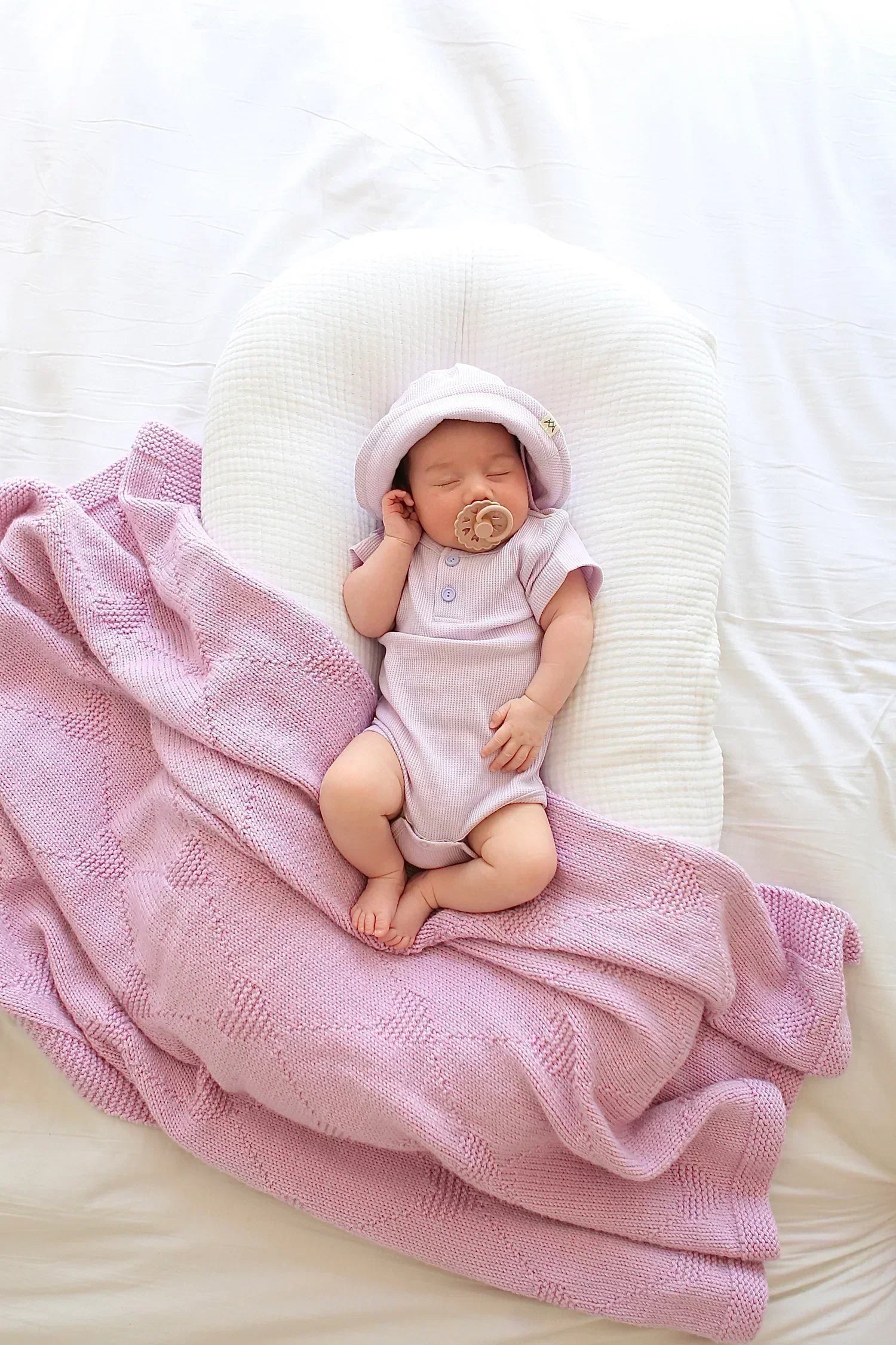 Summer Bodysuit & Sunhat - Lilac by 3 Little Crowns