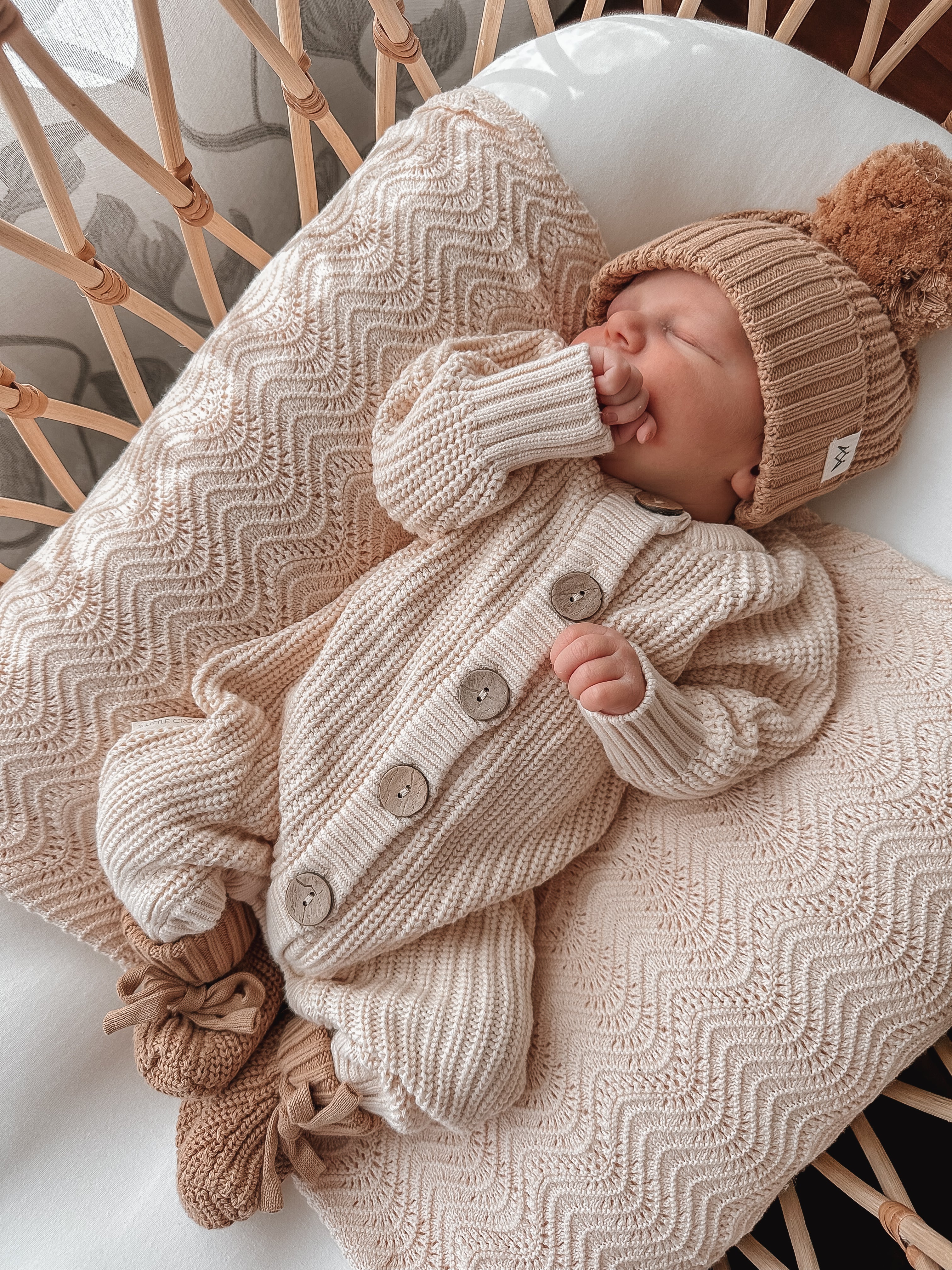 Textured Knit Beanie - Coco