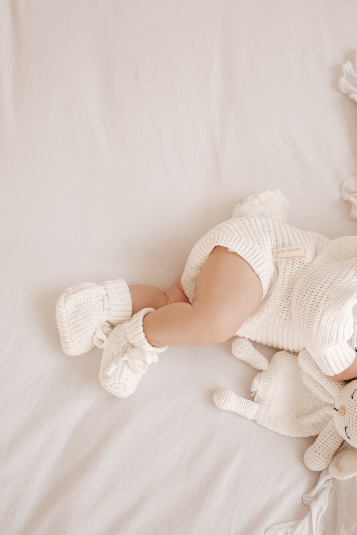 Textured Knit Bodysuit - Bunny