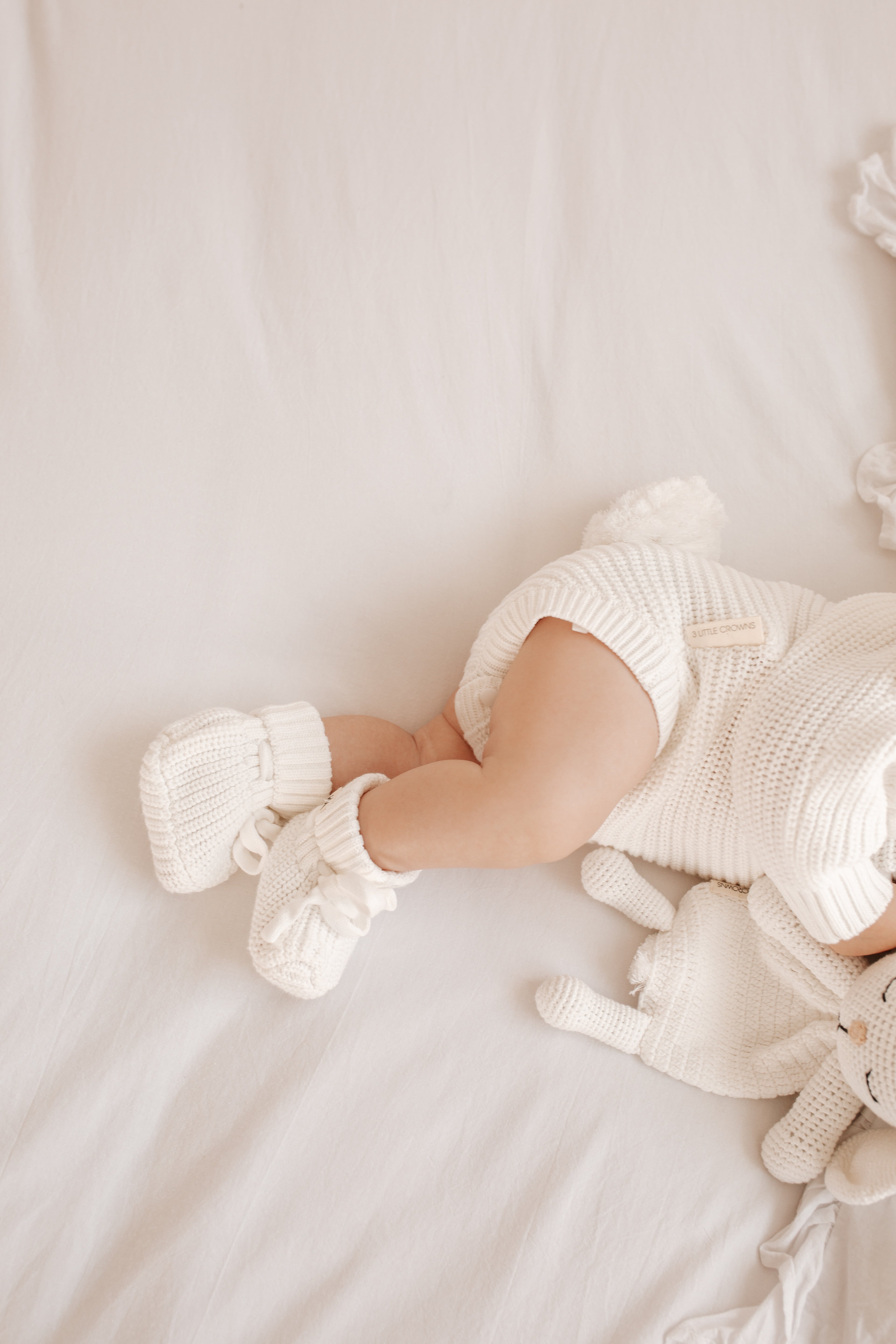 Textured Knit Bodysuit - Bunny