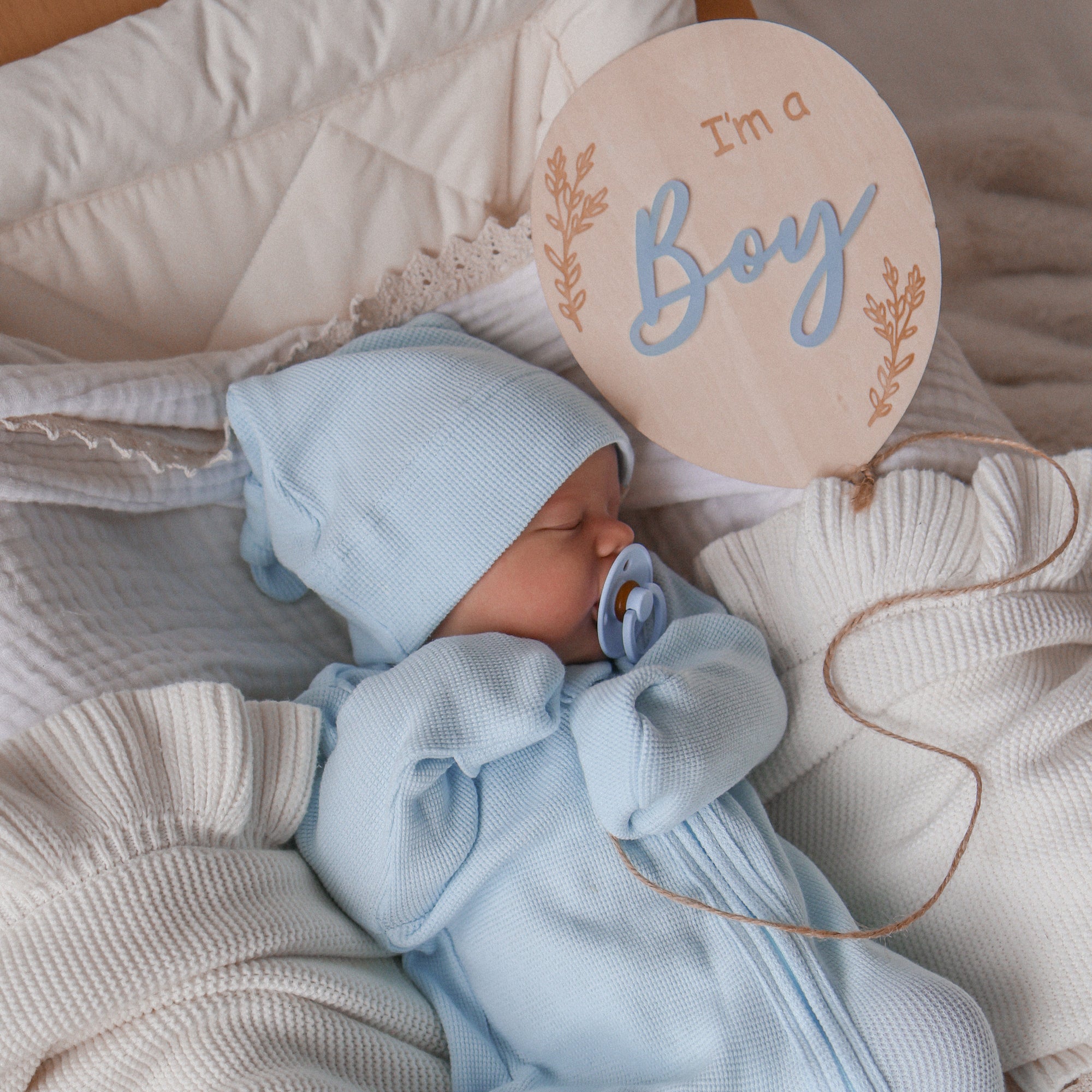 baby crossbody onesie blue main image 1