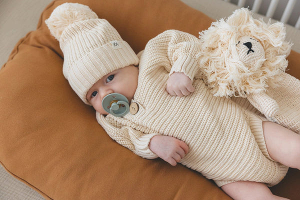 Textured Knit Bodysuit - Oat