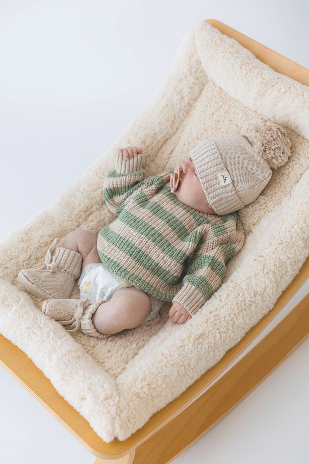 Jumper & Knitted Beanie & Booties - 3 Little Crowns