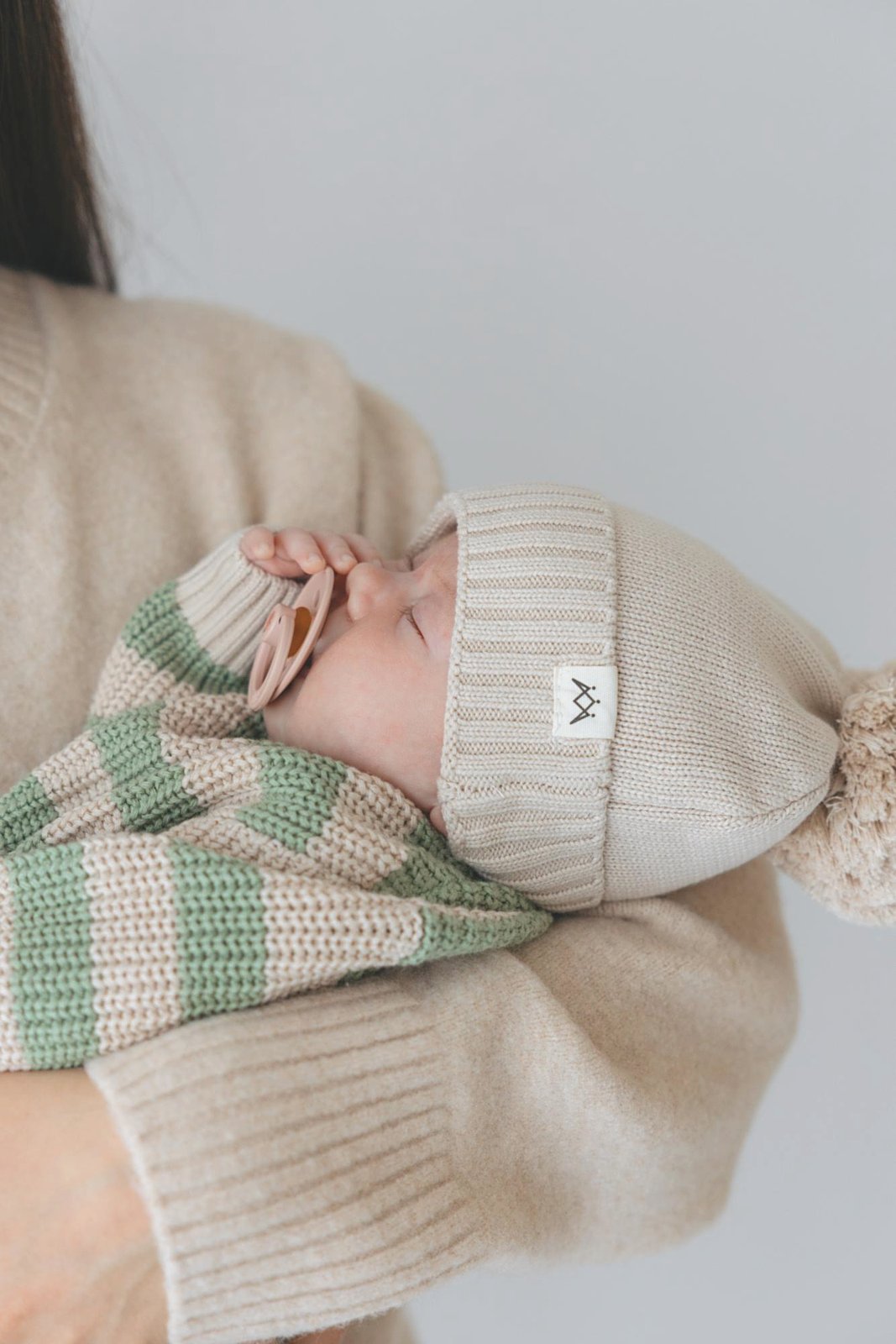 Knitted Beanie - Mushroom - 3 Little Crowns